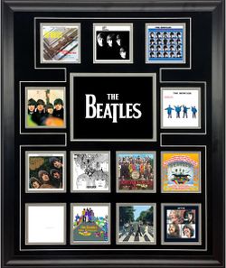 THE BEATLES Framed Album Covers Collage- Rare & Unique- NEW in Plastic!!