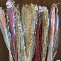 Variety of boho Natural Dried Leaves Home Decor