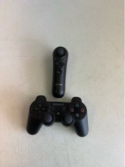 Sony PlayStation 3 Move controller and controller (READ Description). AS IS.