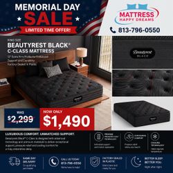 Beautyrest Black Extra Firm King Mattress 12” – Premium Luxury Support | New, Factory Sealed | Same-Day Delivery