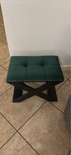 Green stool bench