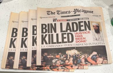 Bin Laden Killed Newspaper