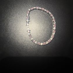 Pink Diamond Tennis Bracelet 