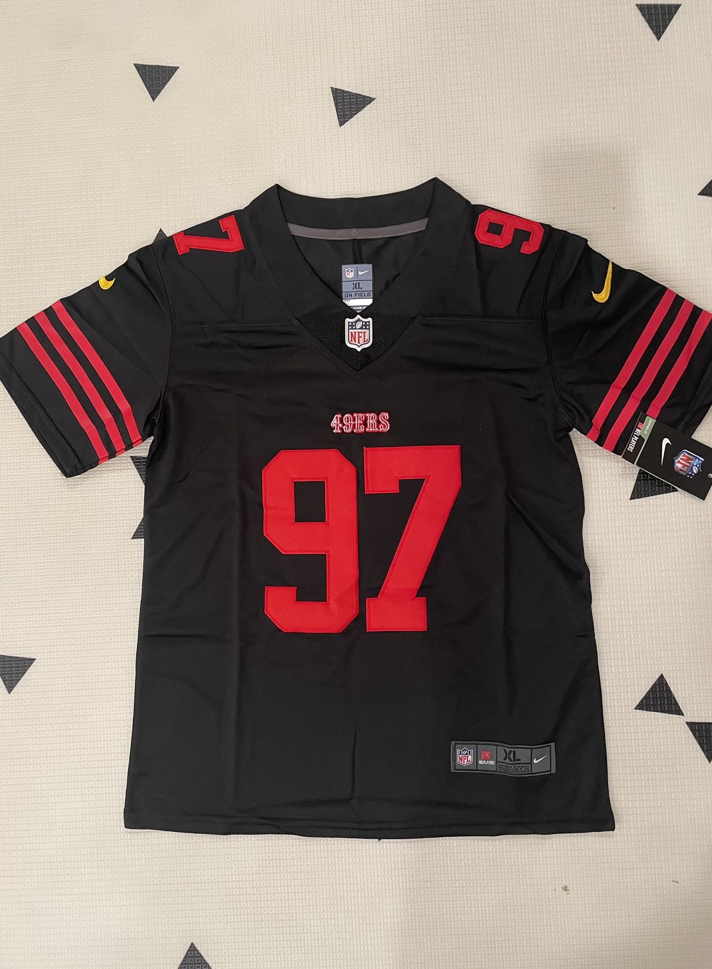 Youth San Francisco 49ers Nick Bosa Black Stitched Jersey, S To Xl