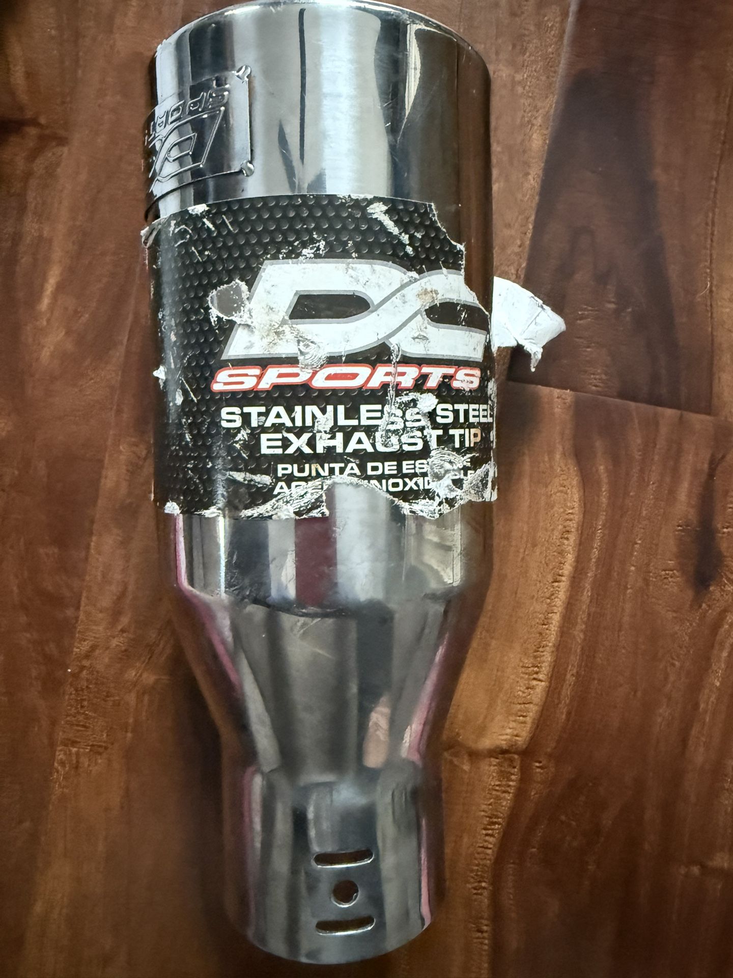 DC Sports EX-1018 Stainless Steel Exhaust Tip – 2.375” Inlet, 4” Outlet, 9” Length
