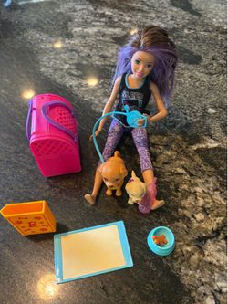 Little doll and toys