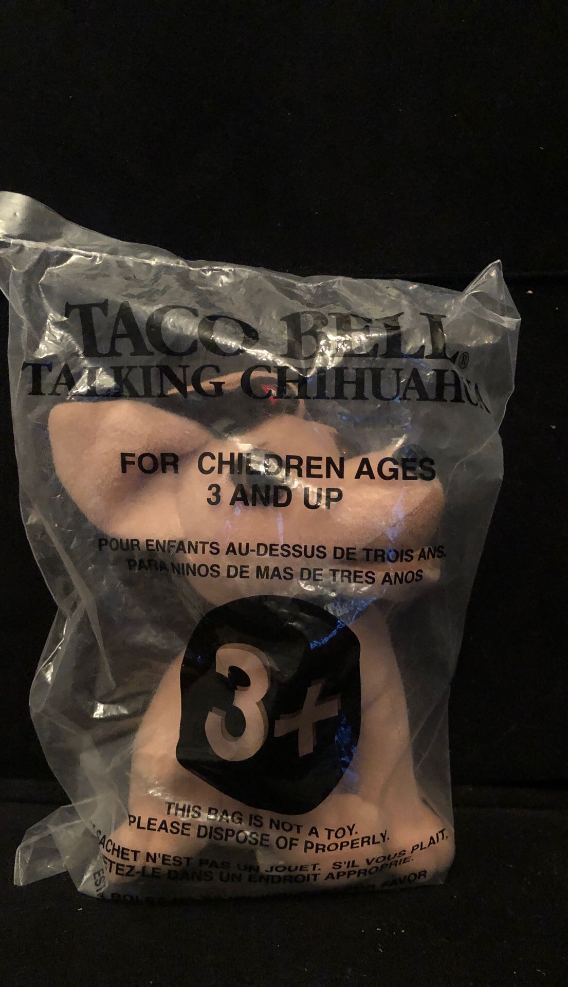 Taco Bell Chihuahua, collectible, still talks...