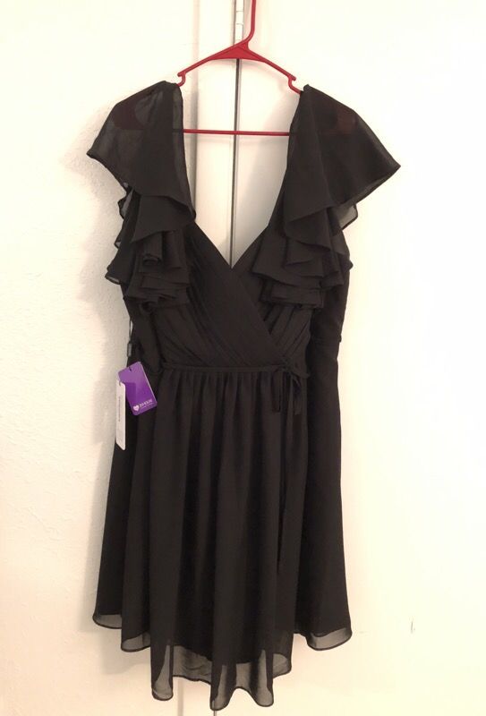 Black Formal Dress knee length - NEW with tags - 3X