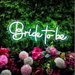 Bride To Be Neon Signs For Wall Decor, 16.5 * 6 Inches Led Neon Sign Perfect For Engagement Ceremony Wedding Decoration, Party, Bedroom, Garden, Weddi