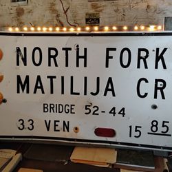 Sign with lights and Framed. good for a bar