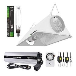 VIVOSUN Hydroponic 1000 Watt HPS Grow Light Air Cooled Reflector Kit