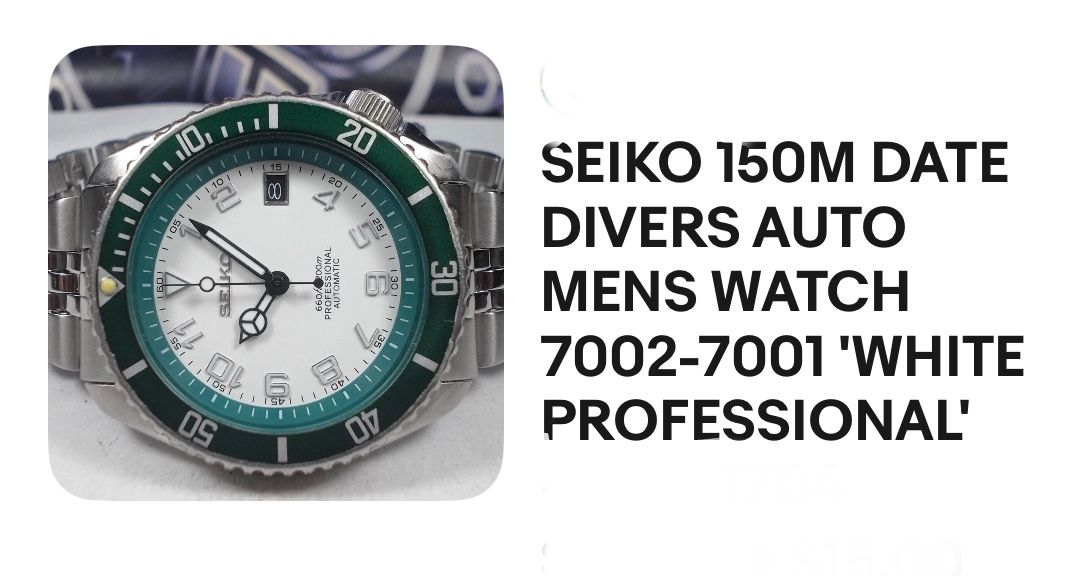 Seiko Divers Watch (green)