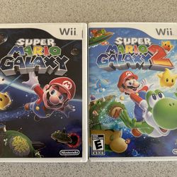 Super Mario Galaxy 1 & 2 Nintendo Wii Games