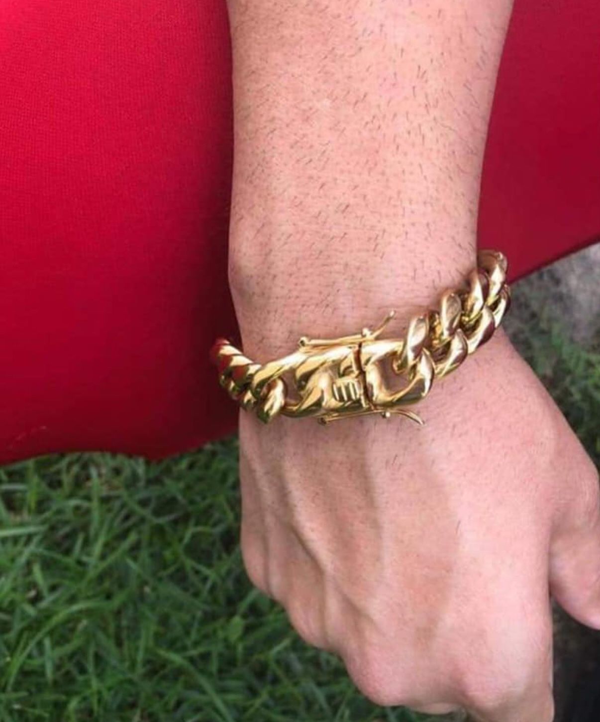14MM bracelet Gold Plated 14K Doesn’t Loses Color
