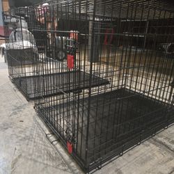 2 units LARGE DOG KENNELS 42X28X31