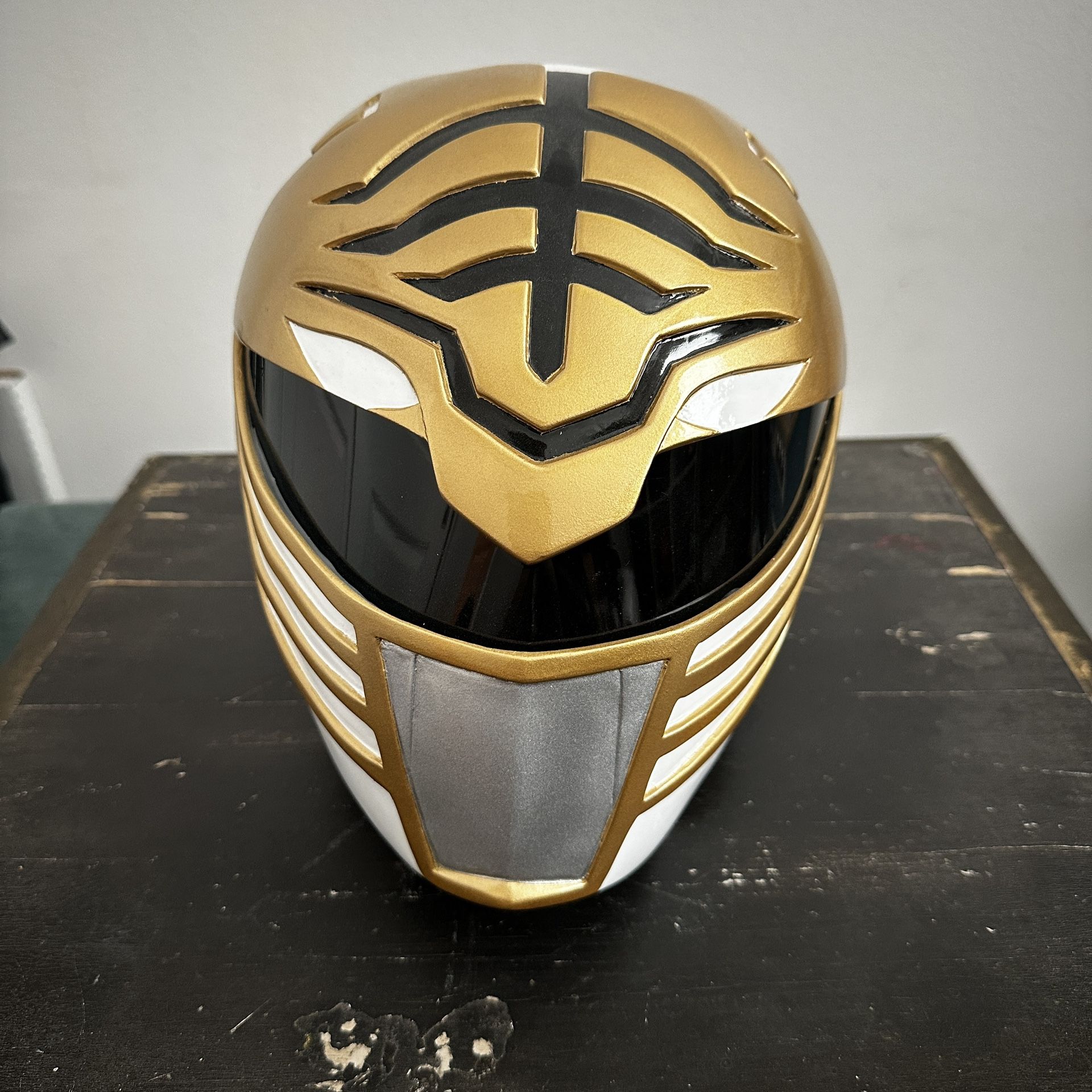 MMPR Power Rangers White Ranger Cosplay Helmet