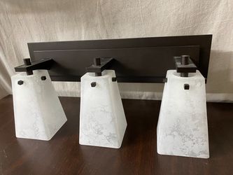 Frost Glass 3-Light Vanity Sconce