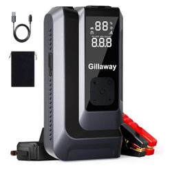 Car Jump Starter 7-in-1 4500A Portable 150PSI Tire Inflator, Air Compressor, etc