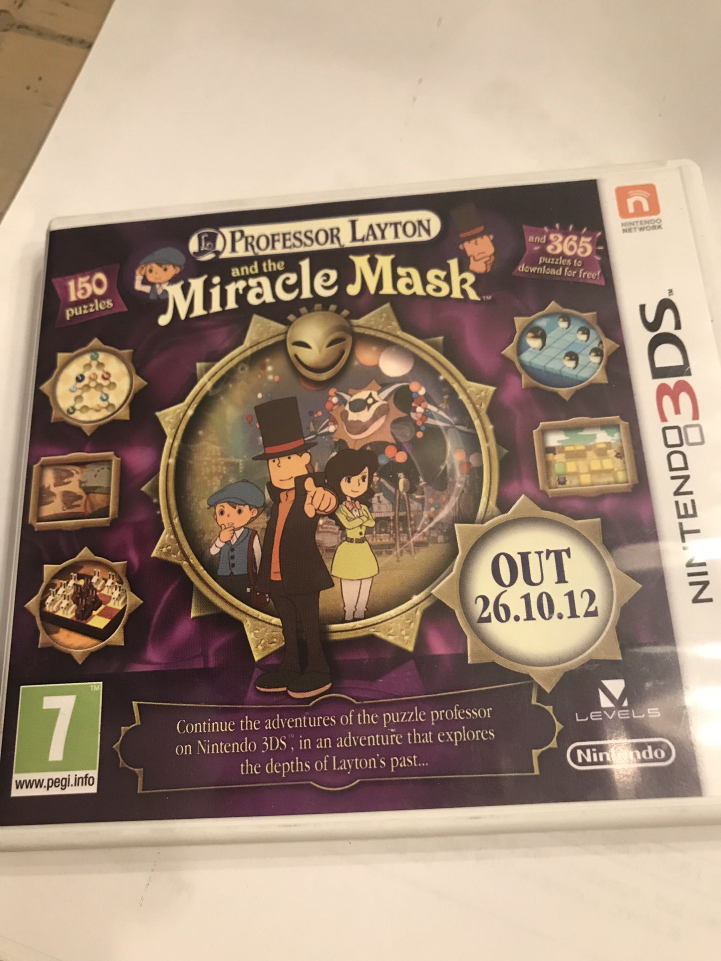 Professor Layton Miracle Mask 3DS Game