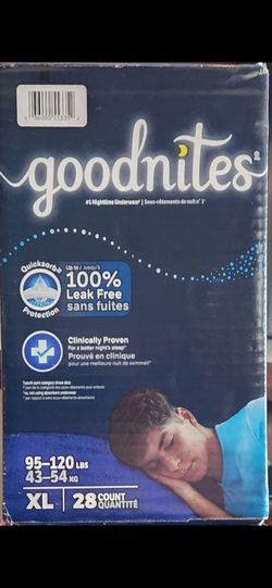 Disposable diapers Goodnites