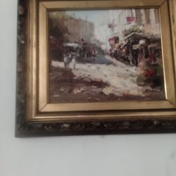 French Oil On Canvis