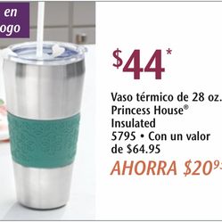 Vaso termico de 28 oz princess house
