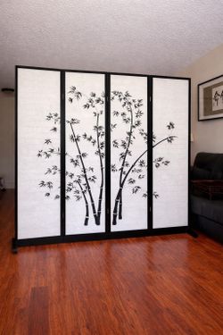 Bamboo design room divider base incl