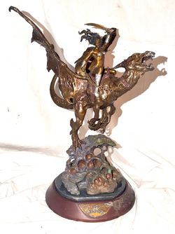 Maiden of the Golden Sword Statue Boris Vallejo