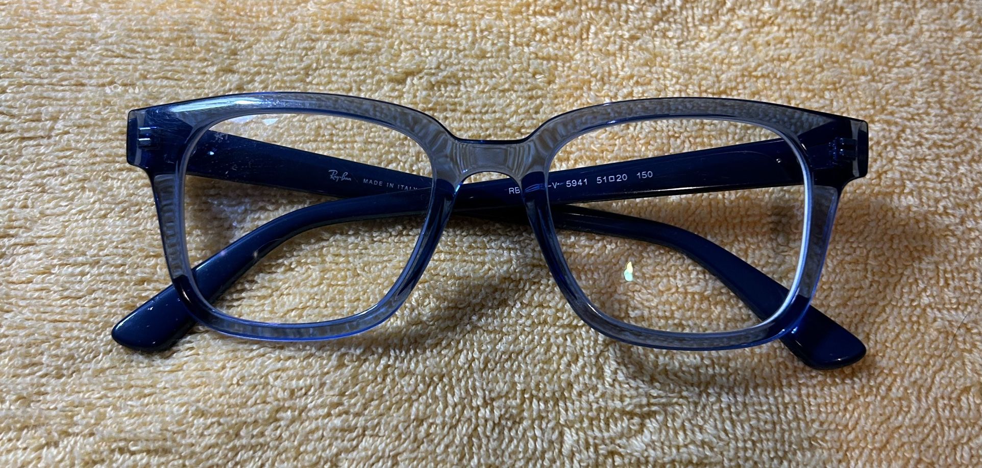 Like New Ray Ban Blue Unisex Frames