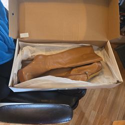 Nine West Tan Leather Boots