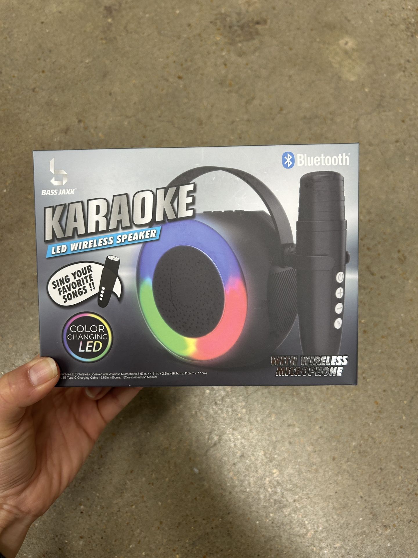 NWT Karaoke LED wireless speaker 