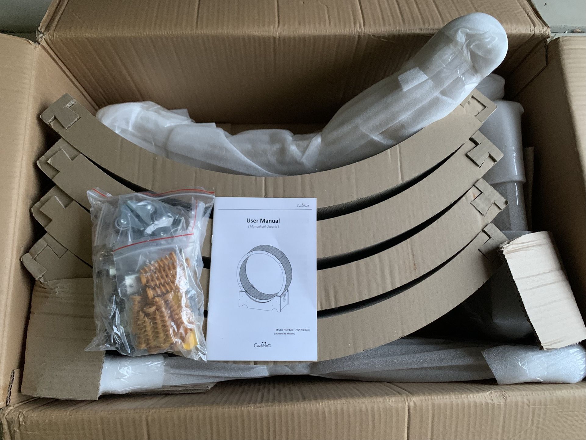 Cat Treadmill Exercise Wheel Corrugated Cat Scratcher