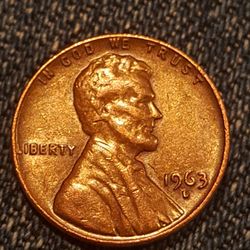 A BEAUT 1963 D BRN LINCOLN PENNY ERRORS 