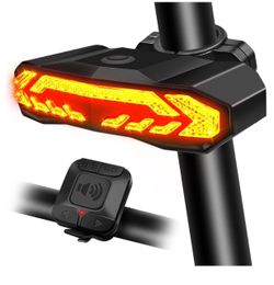 Bike Rear Light with Turn Signal Remote