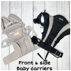 2 Baby Carrier Bundle - Side Sling Carrier And Front Chest Carrier