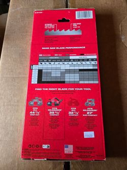 MILWAUKEE BANDSAW BLADES