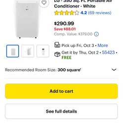 LG Air Conditioner 3 In 1