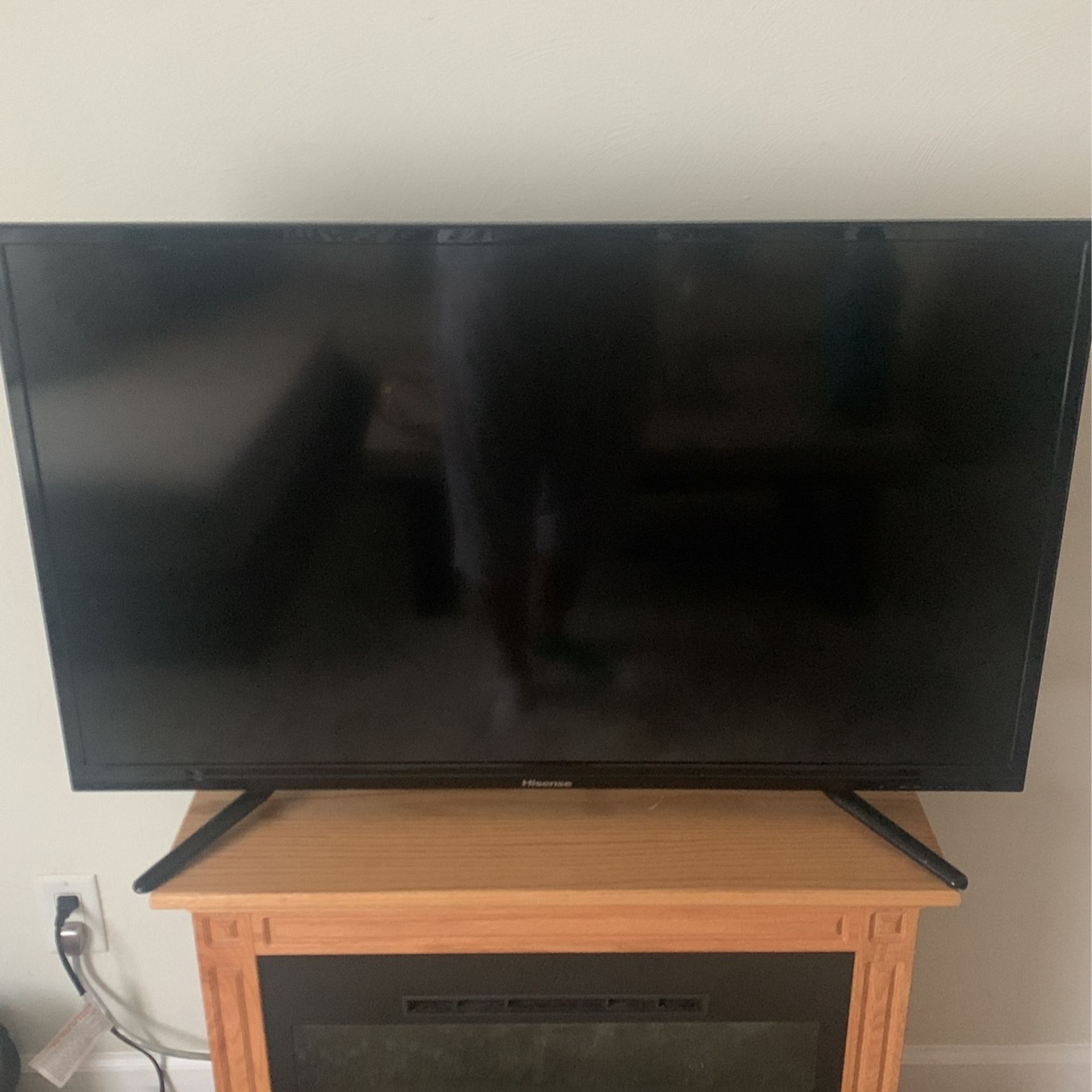 32’ Tv W/ Remote And Portable Fire Place 