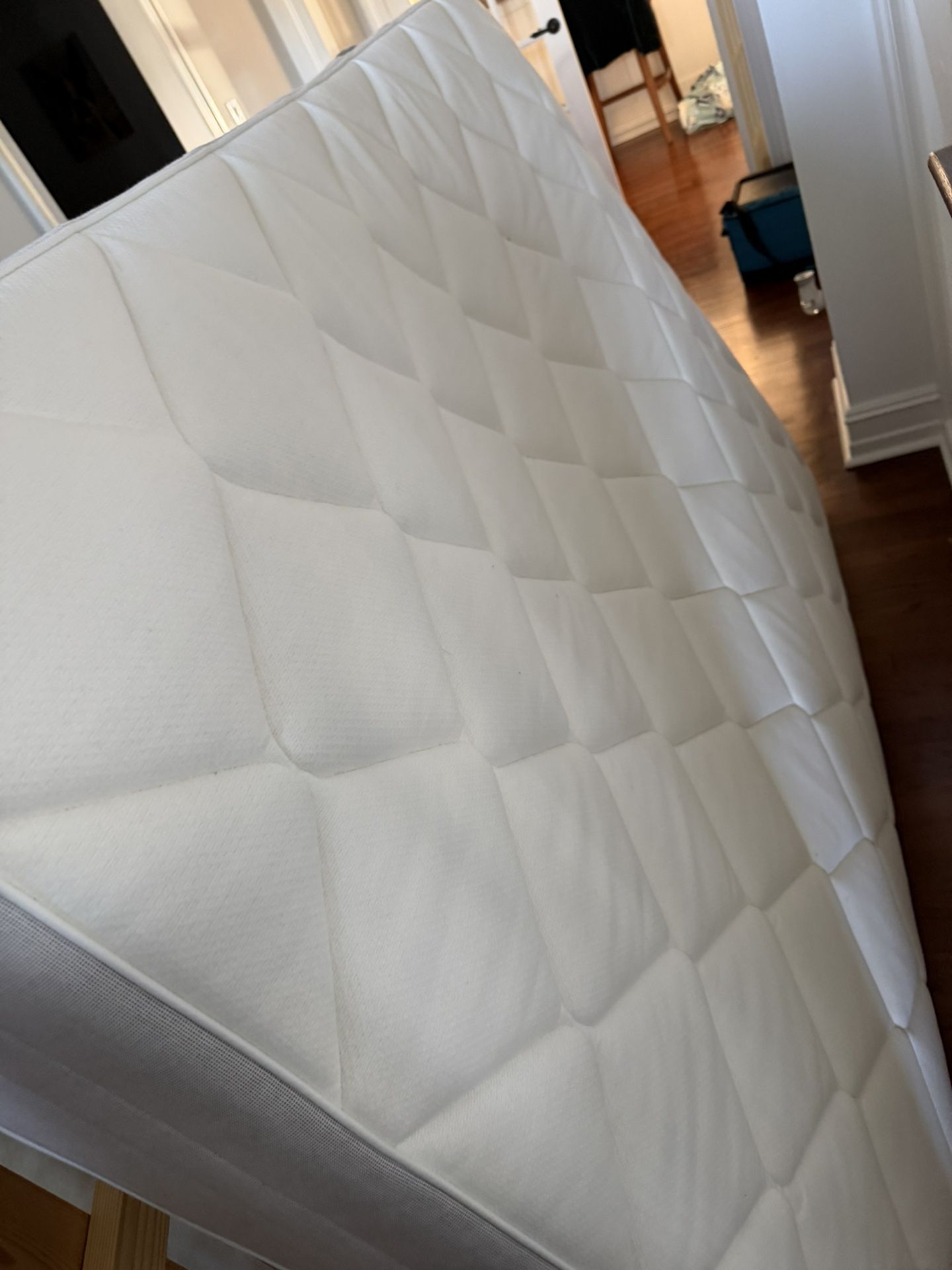 Free Full sized Mattress, box spring and topper