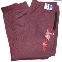 Men s Plum Port Heather Champion Sweat Pants Xl