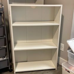  3 SHELF BOOKCASE WHITE