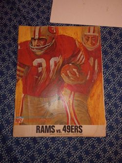 RAMS 49ERS 1966 GAME PROGRAM