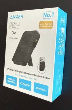 Anker 15W Ultra-Fast Magnetic Charging with Smart Display