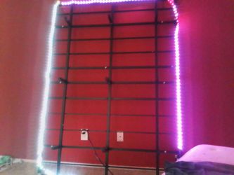 Floating bed frame