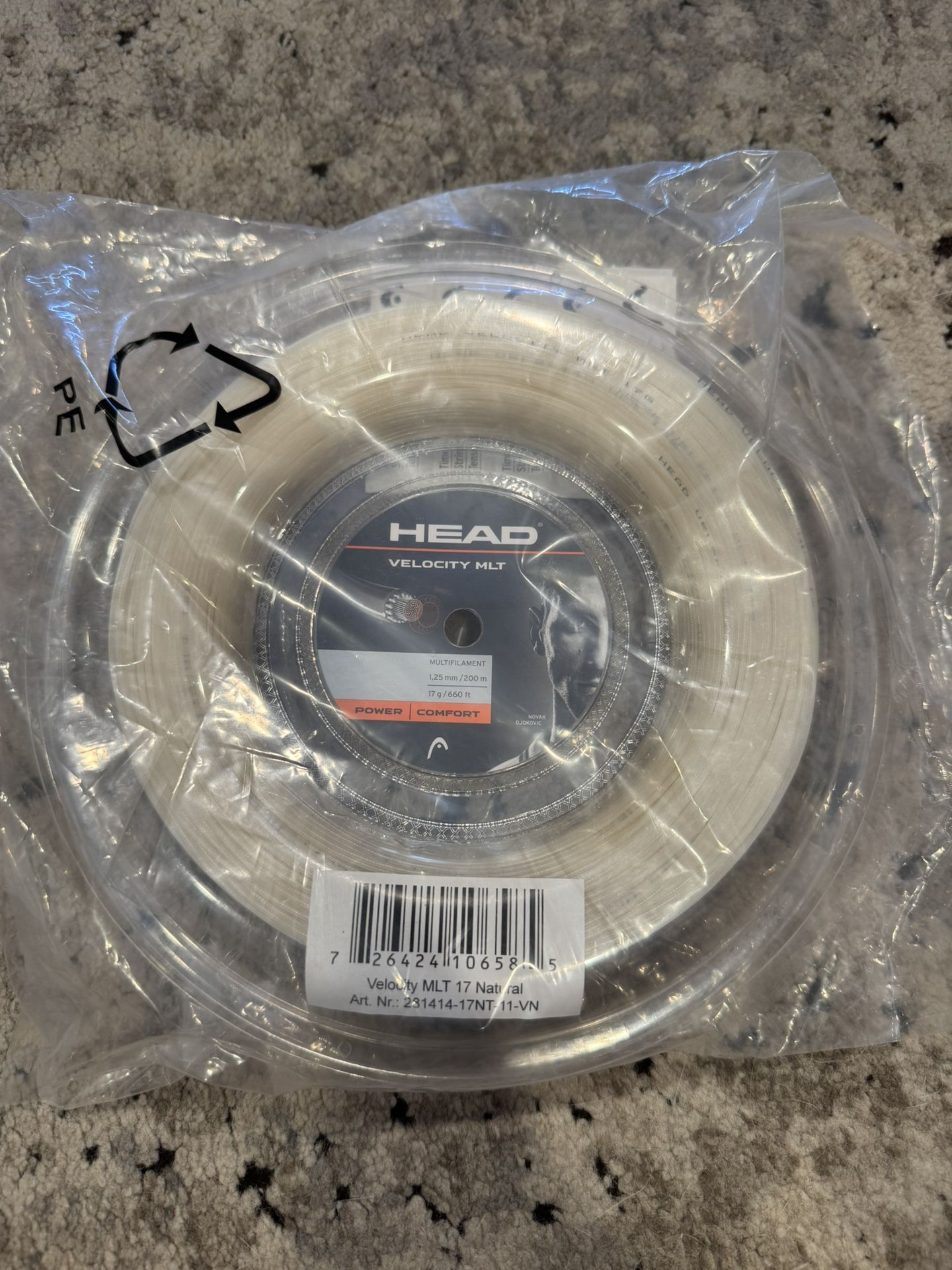 Head Velocity MLT Tennis String Reel 660ft
