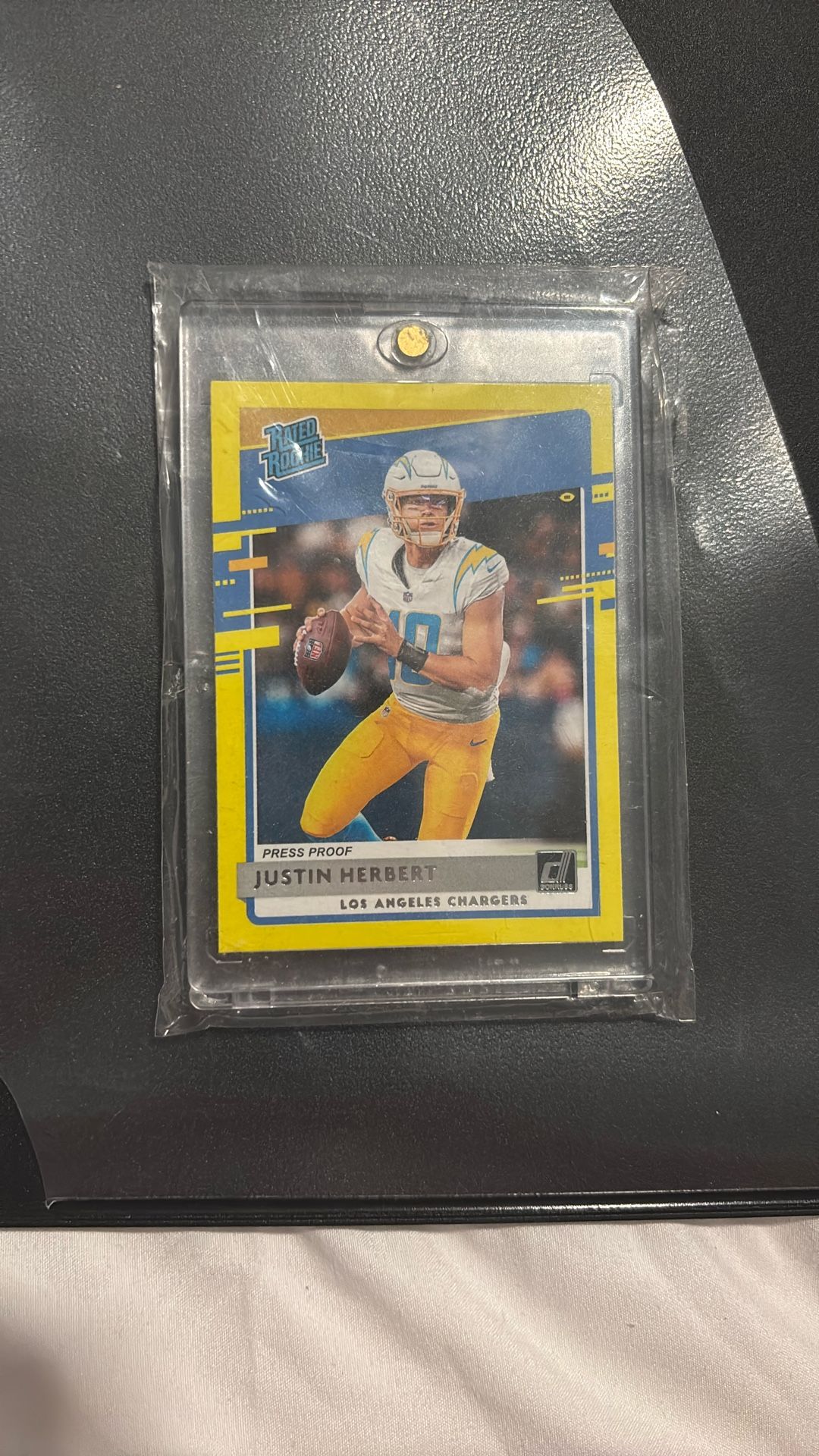 JUSTIN HERBERT RATED ROOKIE CARD