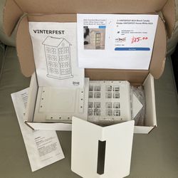 IKEA Vinterfest White Candle Holder Phone Booth