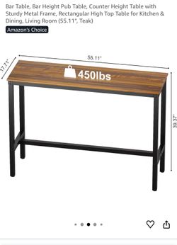 High indoor/outdoor table