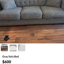 **Reduced** Gray Sofa Bed