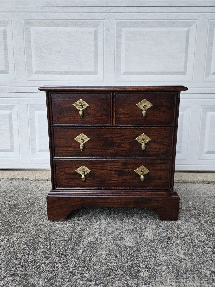 Vintage Henredon Solid Wood Small Nightstand